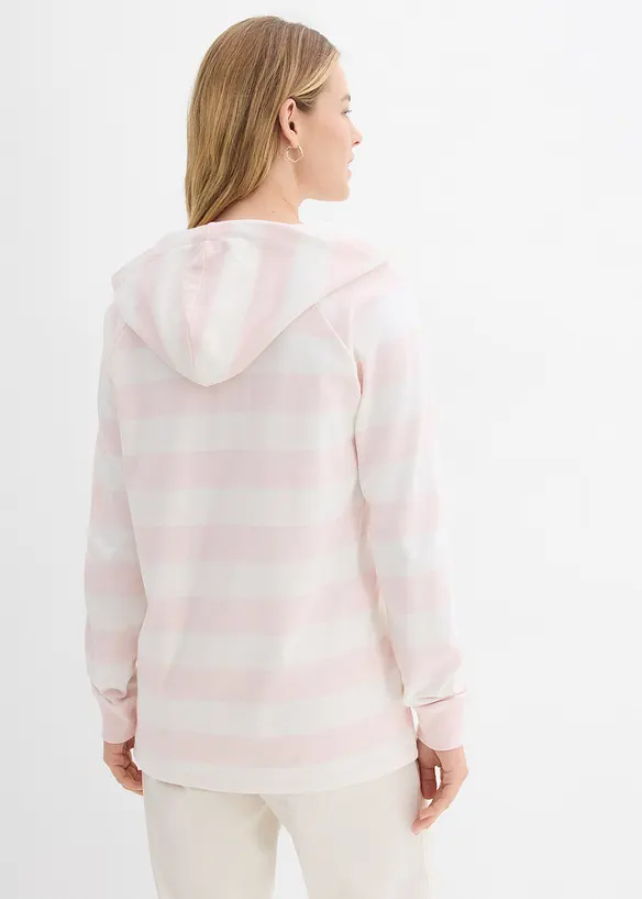 Hettegenser i lett, 100% bomull, bonprix