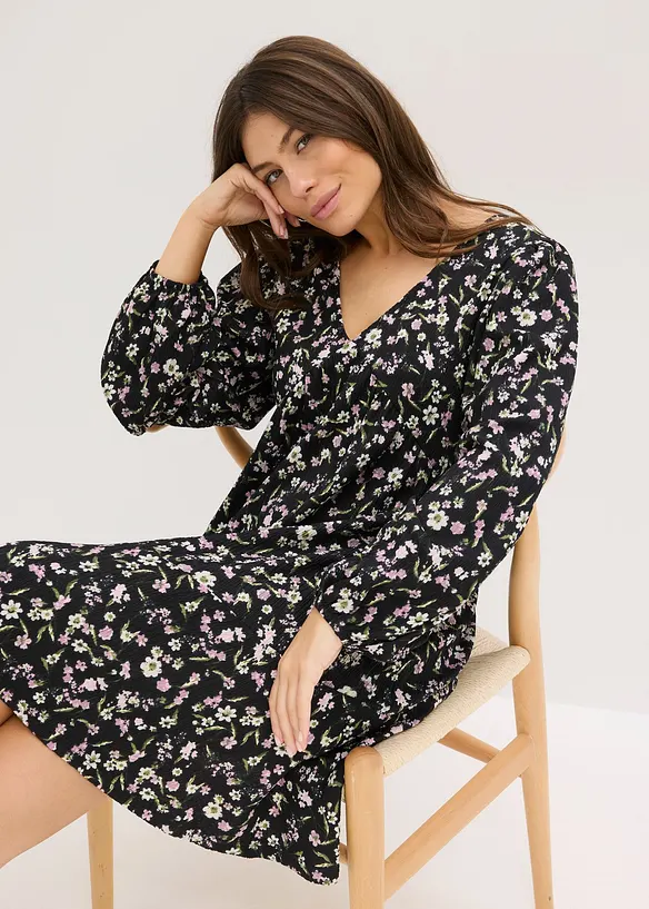 Jerseykjole i tunikalook, bonprix