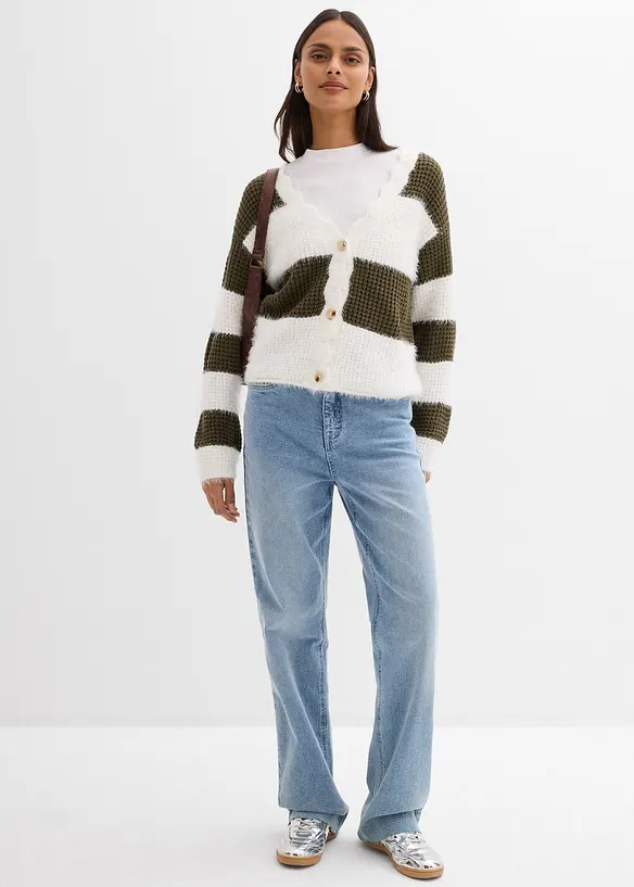 Grovstrikket jakke, bonprix