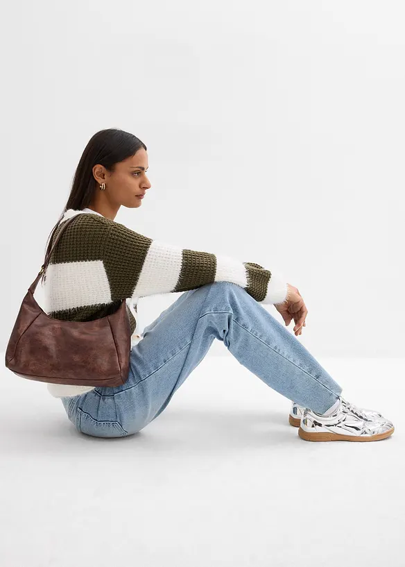 Grovstrikket jakke, bonprix