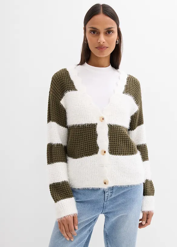 Grovstrikket jakke, bonprix