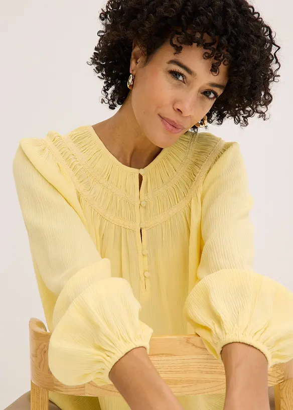 Tunika med blondeb&aring;nd, bonprix