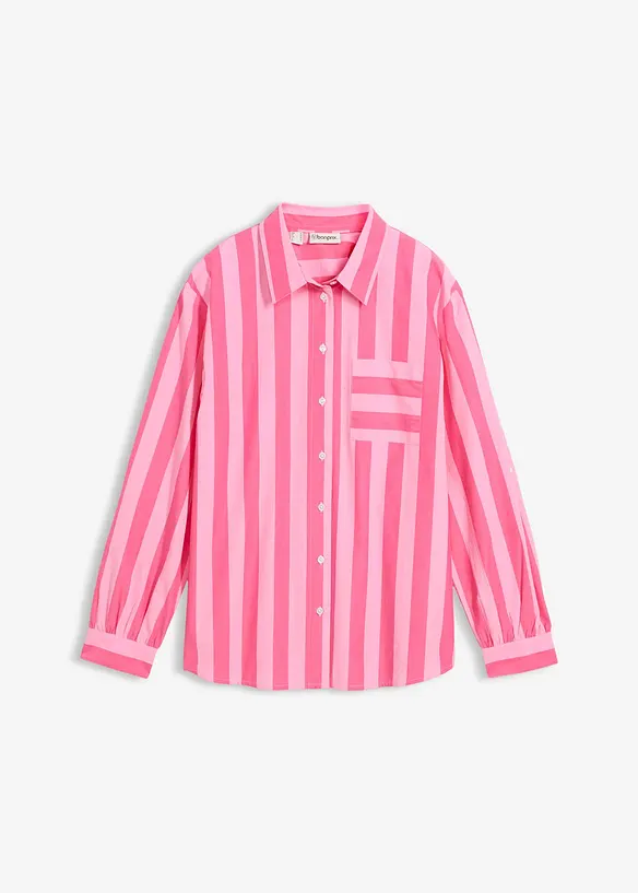 Skjortebluse i 100% &oslash;kologisk bomull, bonprix