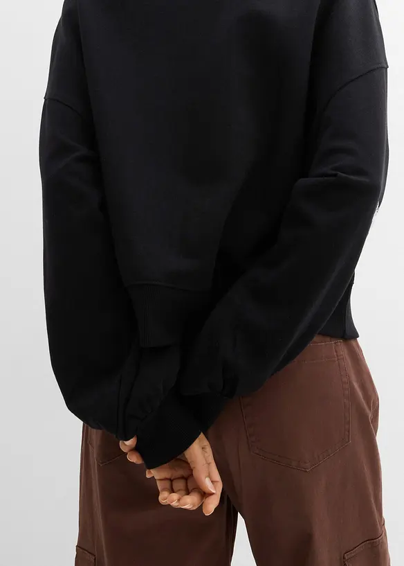 Oversized sweatshirt i 100% &oslash;kologisk bomull, bonprix