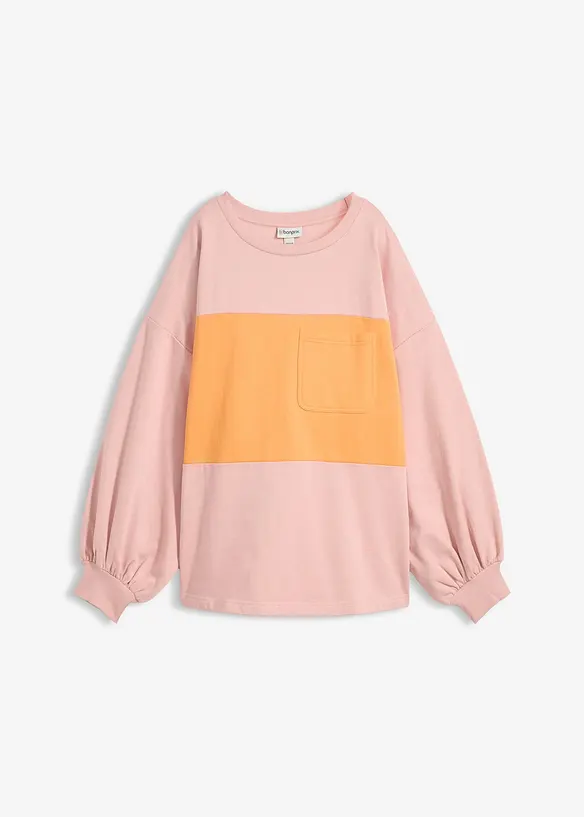 Oversized sweatshirt i 100% &oslash;kologisk bomull, bonprix
