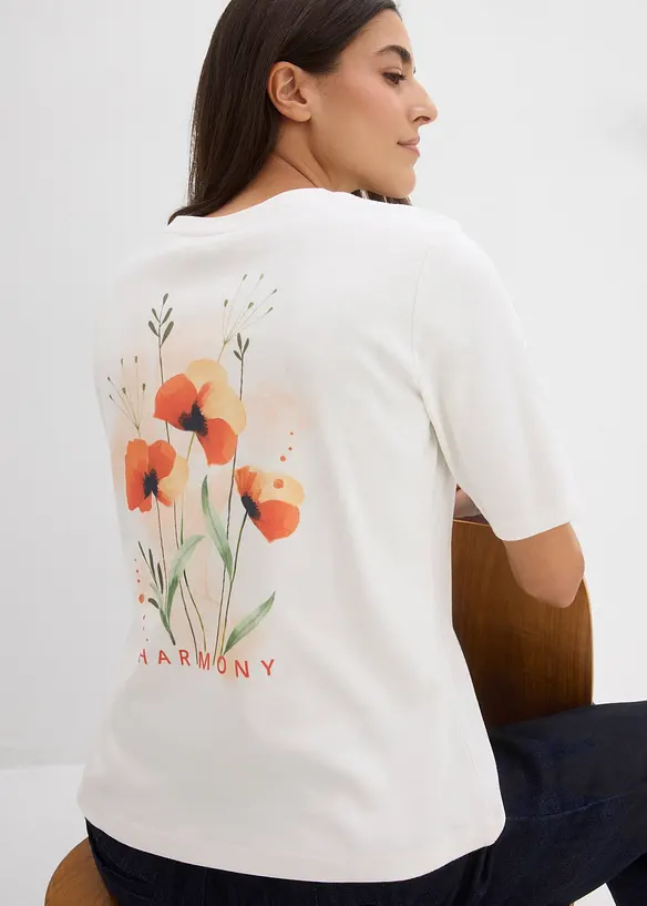 T-skjorte i 100% &oslash;kologisk bomull, bonprix