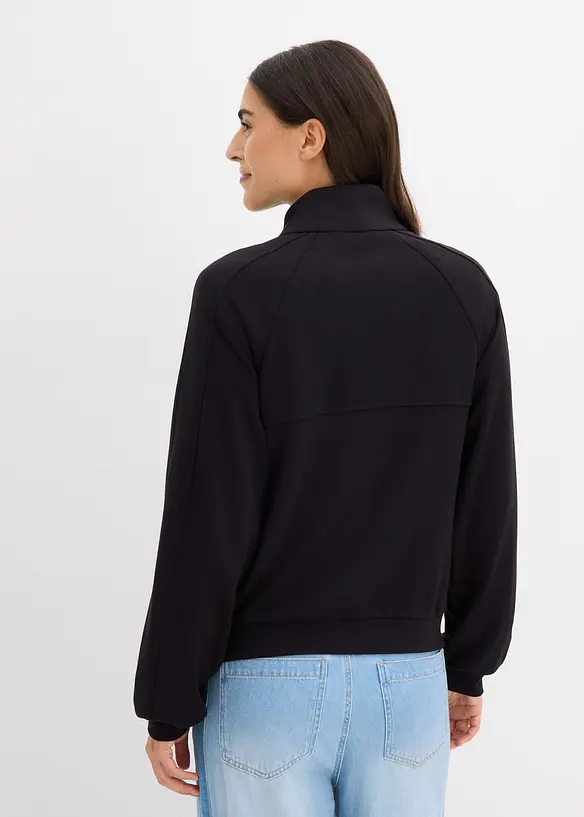 Sweatjakke i scubamateriale, bonprix