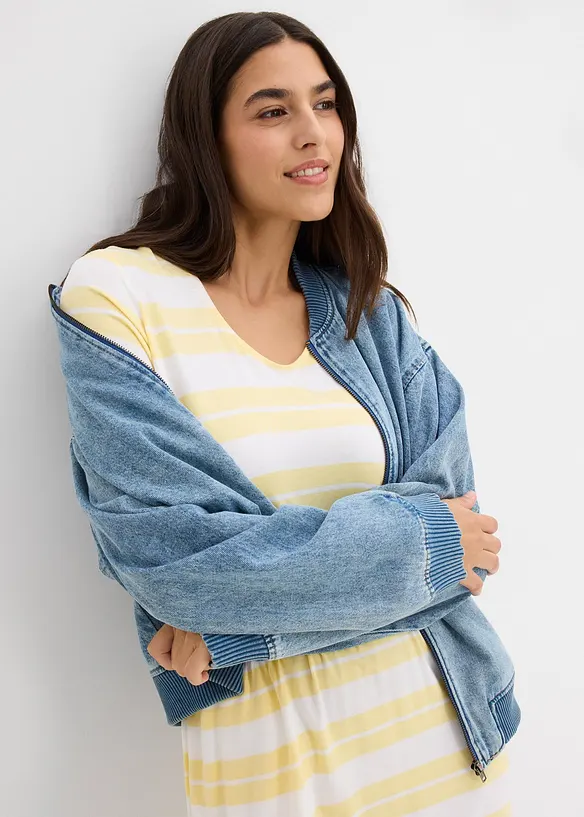 Trikotkjole i viskosemiks, bonprix