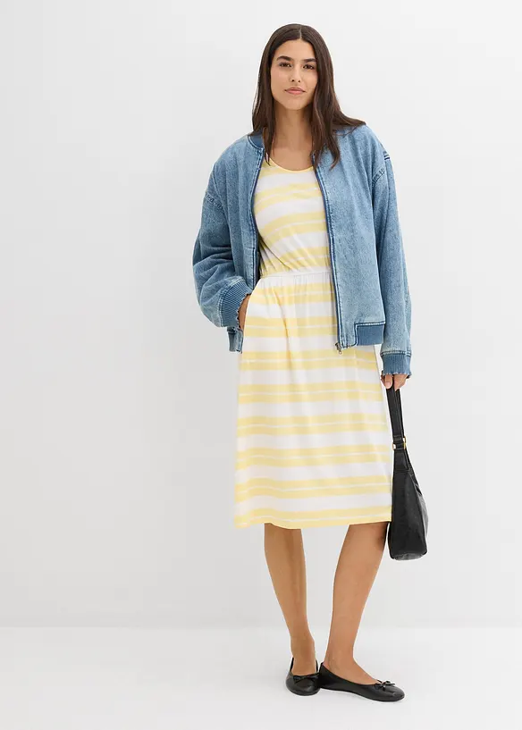 Trikotkjole i viskosemiks, bonprix