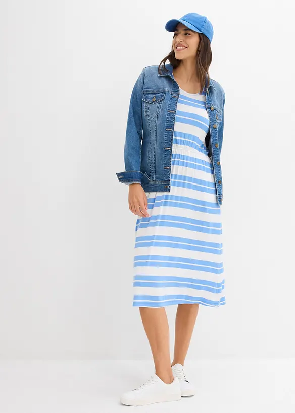 Trikotkjole i viskosemiks, bonprix