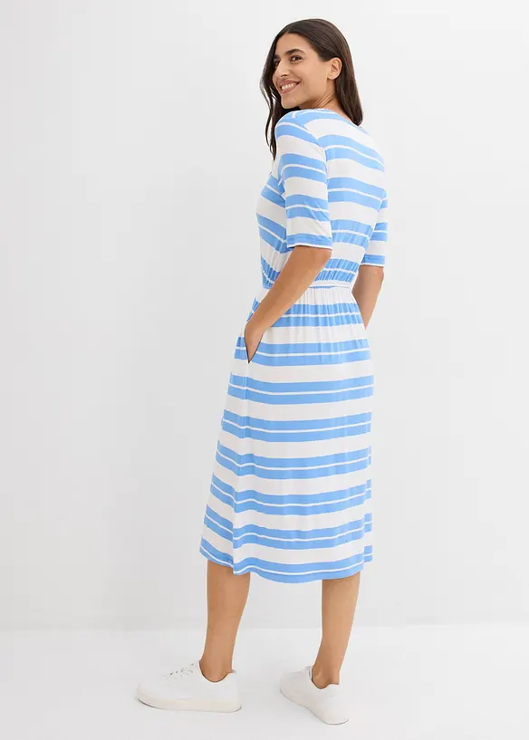 Trikotkjole i viskosemiks, bonprix