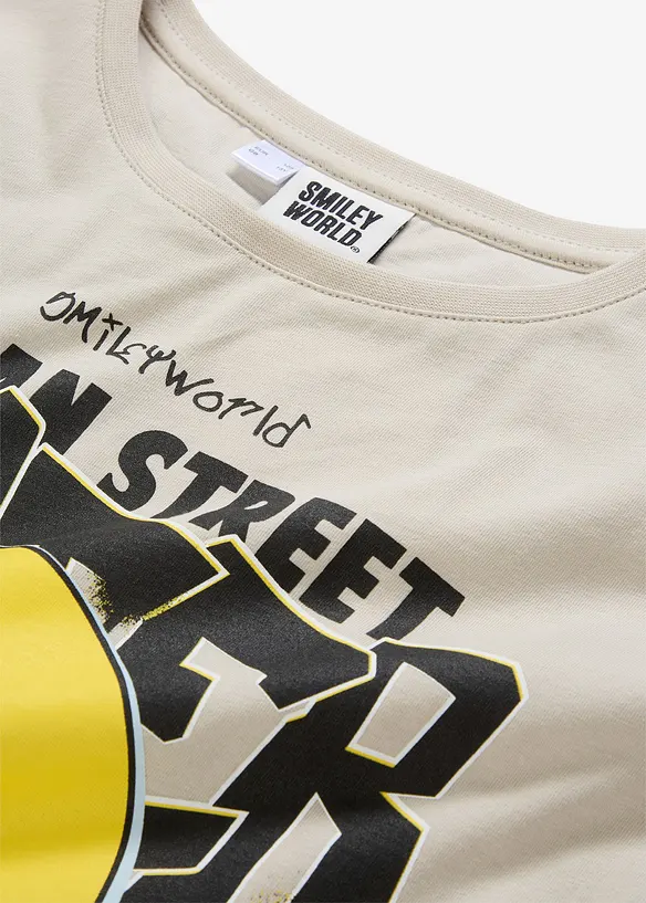 Smilefjes-T-skjorte i 100% &oslash;kologisk bomull, SmileyWorld