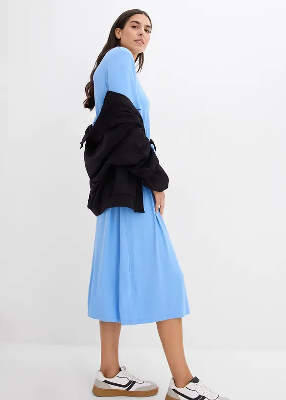 Jerseykjole i lett viskosemiks, bonprix