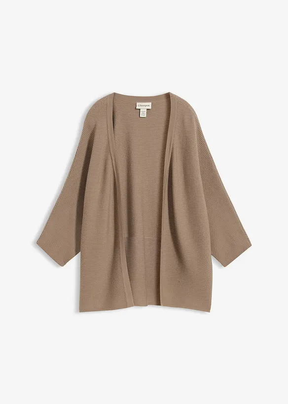 Oversized, ribbestrikket genser i viskosemiks, bonprix