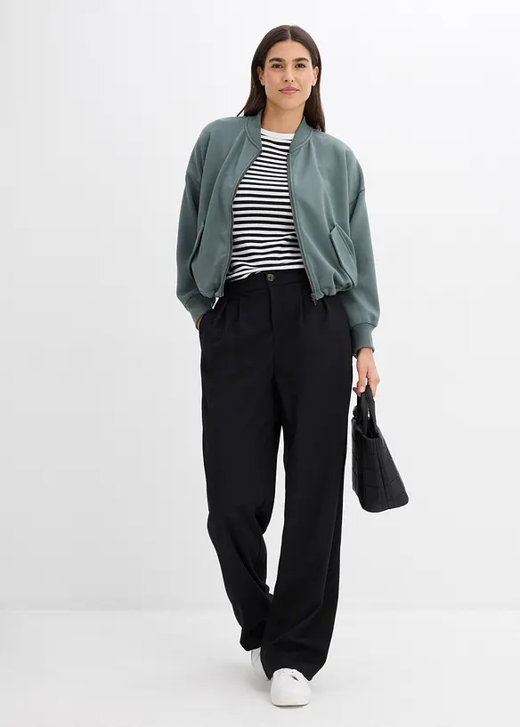 Oversized scuba-bomberjakke i myk viskosemiks, bonprix