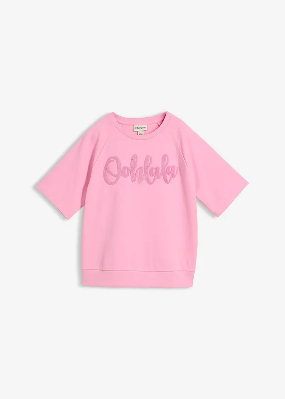 Sweatshirt i bomullsmiks, bonprix