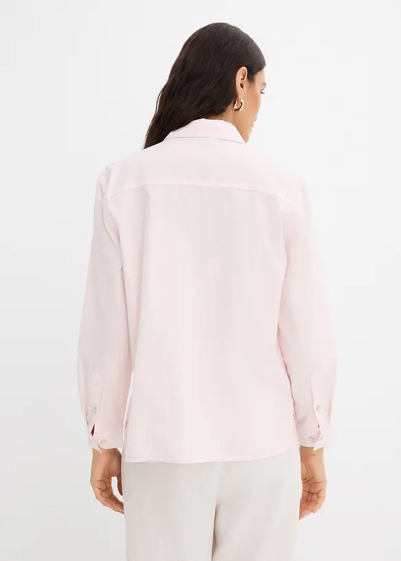 Stripete skjorte i 100% &oslash;kologisk bomull, bonprix