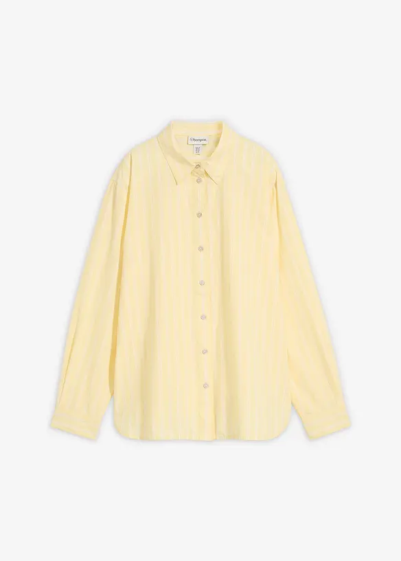 Stripete skjorte i 100% &oslash;kologisk bomull, bonprix