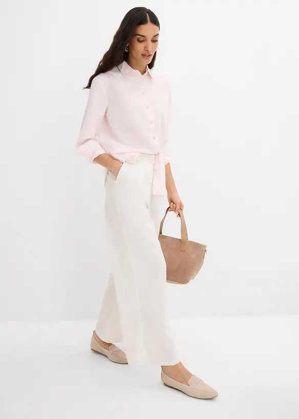 Stripete skjorte i 100% &oslash;kologisk bomull, bonprix