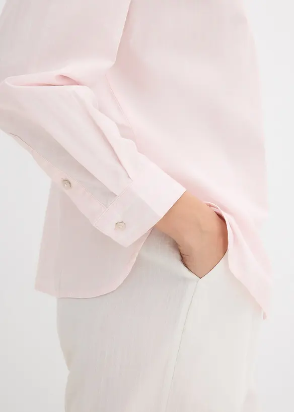 Stripete skjorte i 100% &oslash;kologisk bomull, bonprix