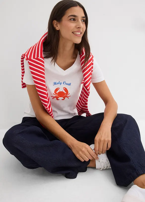 T-skjorte i 100% bomull, bonprix