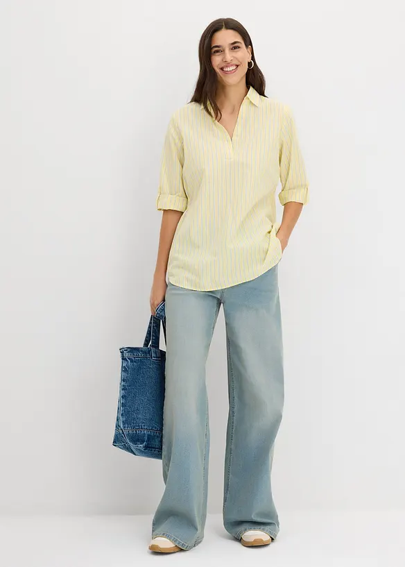 Bluse i 100% bomull, bonprix