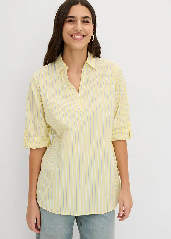 Bluse i 100% bomull, bonprix