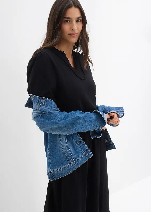 Trikotkjole i 100% bomull, bonprix