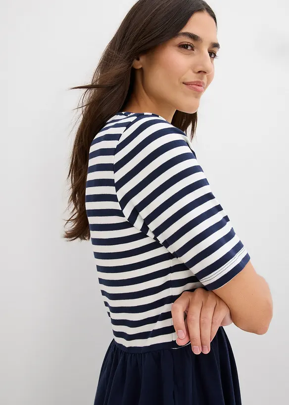 Trikotkjole i 100% bomull, bonprix