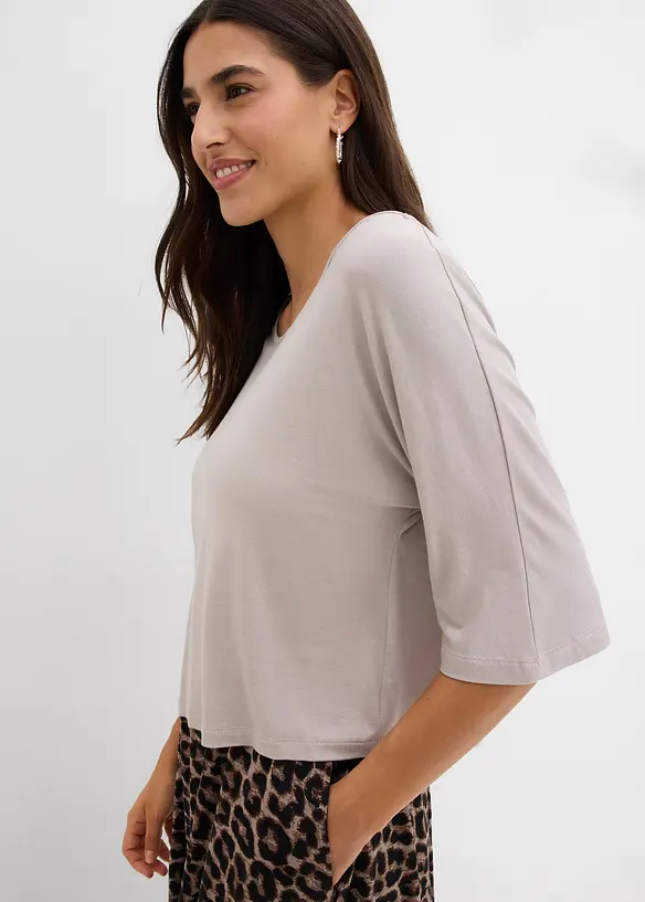 Trikotkjole i lett viskose-elastanmiks, bonprix