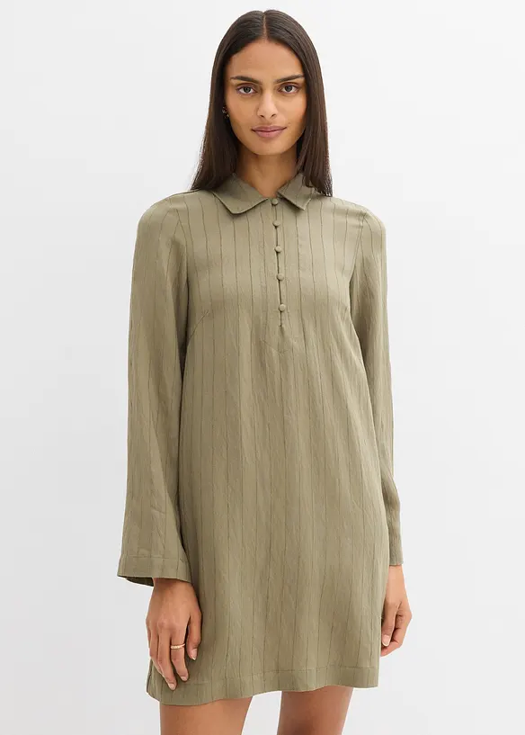 Skjortekjole av viskosemiks, bonprix