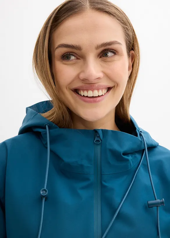 Regnfrakk i lett materiale med skulderveske, bonprix