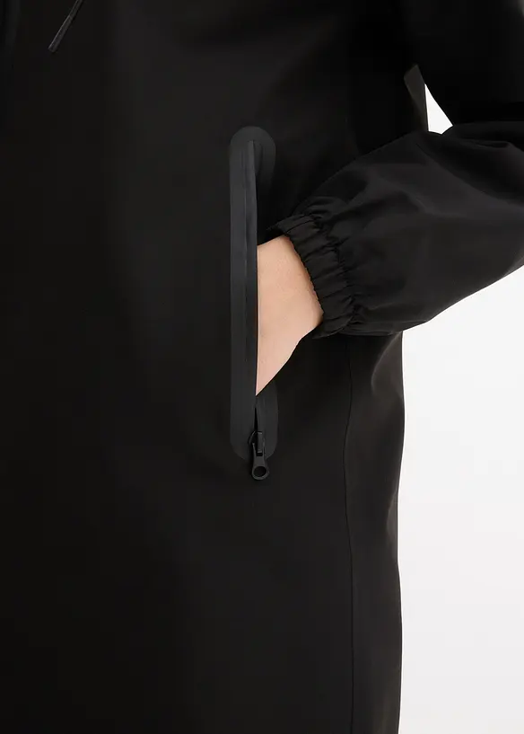 Regnfrakk i lett materiale med skulderveske, bonprix