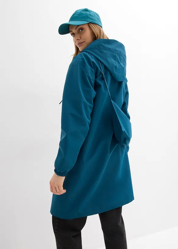 Regnfrakk i lett materiale med skulderveske, bonprix