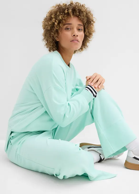 Sweatbukse i bomullsmiks, bonprix