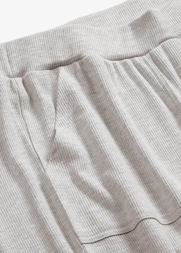 Kosebukse i lett ribbet viskose, bonprix