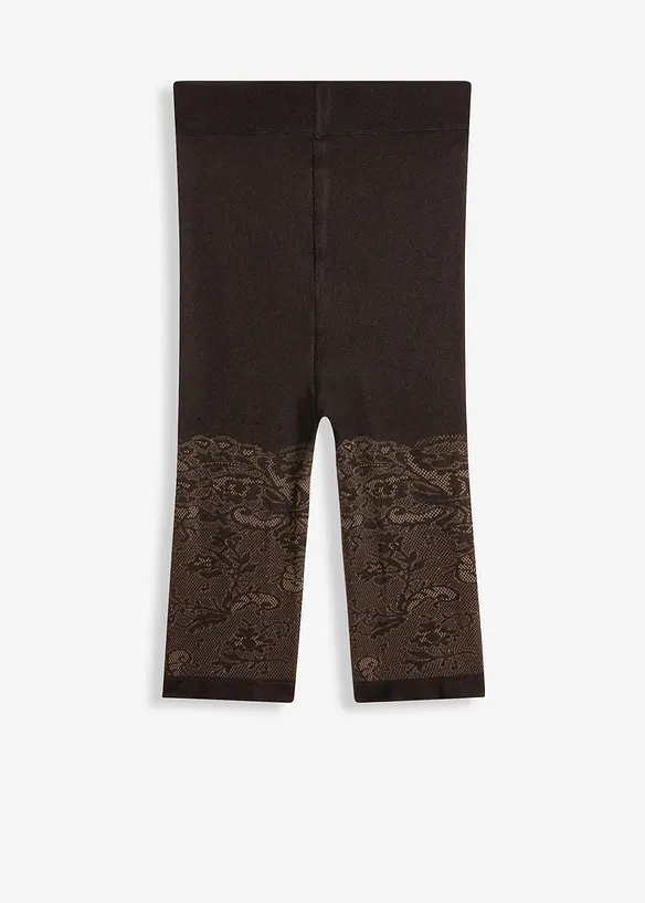 Sykkelbukse med anti-gnisse-effekt og blonder 110 DEN, bonprix