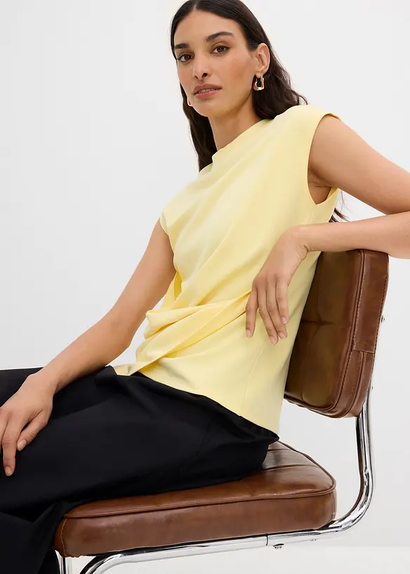 Topp i viskosemiks med asymmetrisk fald, bonprix