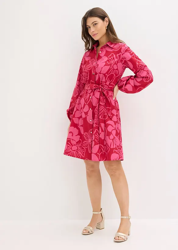 Skjortekjole i 100% bomull, bonprix