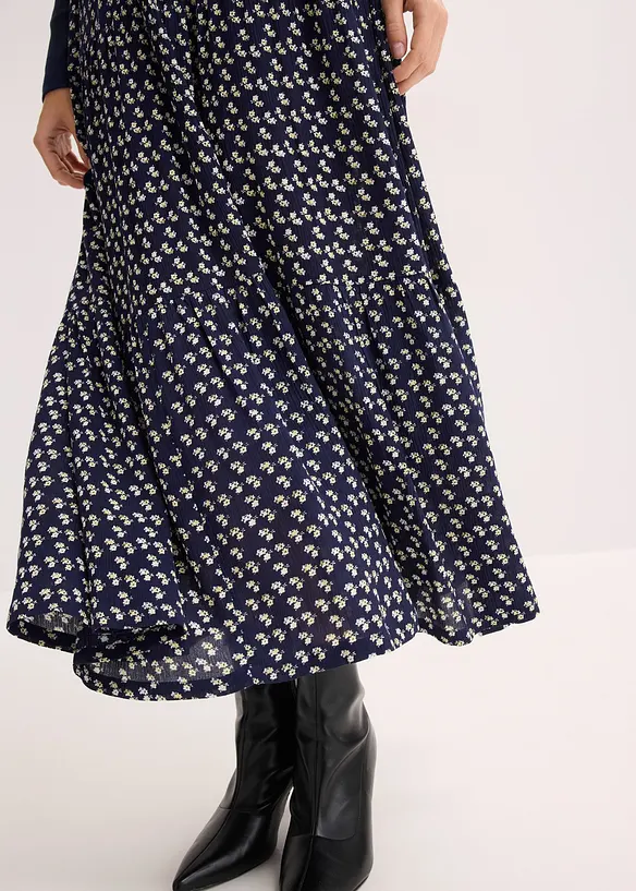 Volangskj&oslash;rt i strukturert viskosemateriale, bonprix