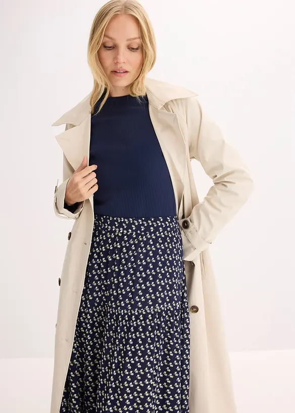 Volangskj&oslash;rt i strukturert viskosemateriale, bonprix