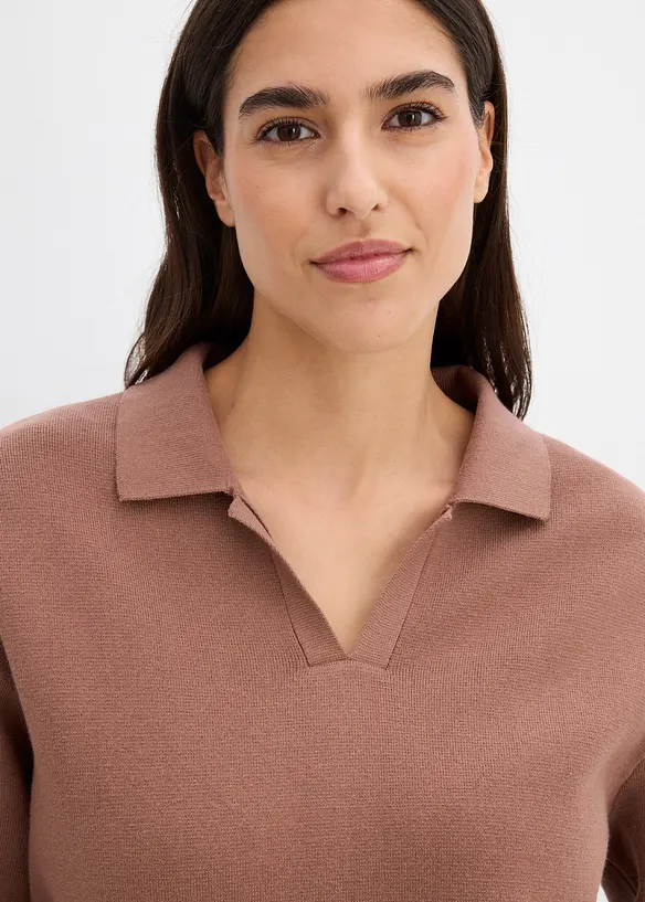 Strikket polotopp, bonprix