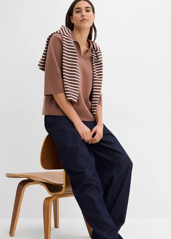 Strikket polotopp, bonprix