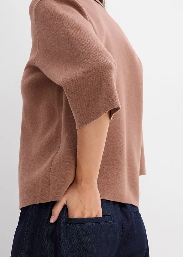 Strikket polotopp, bonprix