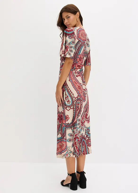 Figurn&aelig;r omslagskjole, bonprix