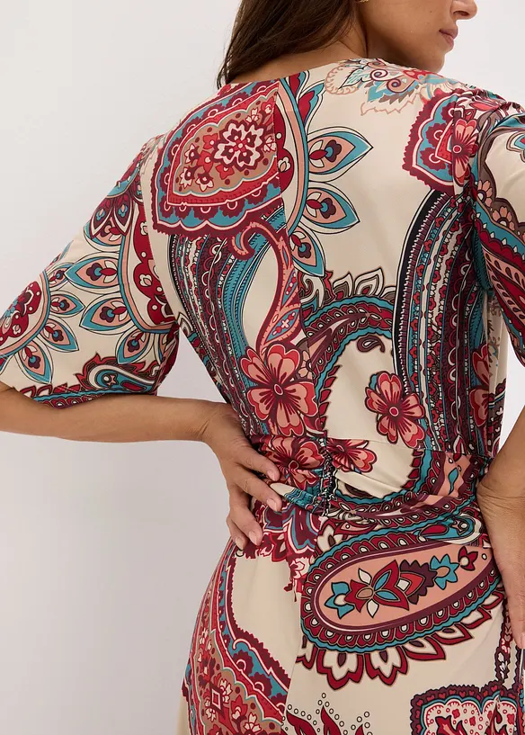 Figurn&aelig;r omslagskjole, bonprix