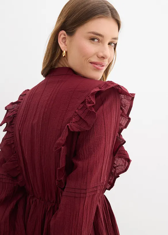 Kjole med volanger, bonprix