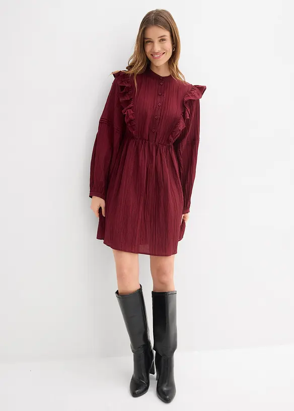 Kjole med volanger, bonprix