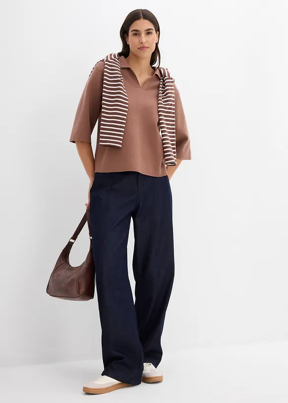 Strikket polotopp, bonprix