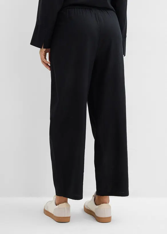 Barrel-bukse i lett linmiks, bonprix